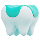 dental filling 3d render icon illustration png