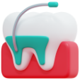root canal 3d render icon illustration png 1
